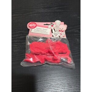 Vintage NOS Wilton 1988 Loony Tunes Red Cookie Cutters Bakery Kitchen Dough